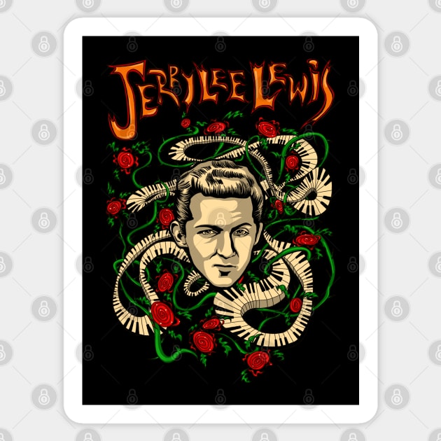 Jerry Lee Sticker by ThunderEarring